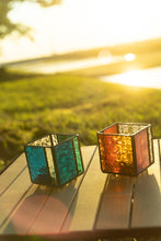 画像をギャラリービューアに読み込む, ステンドグラス製キャンドルホルダー「CH-BLUE」