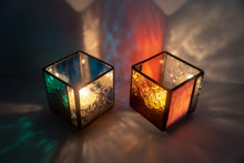 画像をギャラリービューアに読み込む, ステンドグラス製キャンドルホルダー「CH-BLUE」