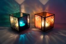 画像をギャラリービューアに読み込む, ステンドグラス製キャンドルホルダー「CH-PINK」