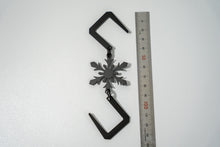 画像をギャラリービューアに読み込む, 艶消し黒塗装済みS字フック「SNOW」1個