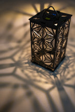 画像をギャラリービューアに読み込む, 艶消し黒塗装済みランタンシェード「麻の葉」