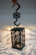 画像をギャラリービューアに読み込む, 艶消し黒塗装済みS字フック「麻の葉」1個