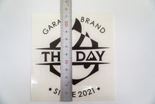 画像をギャラリービューアに読み込む, THE DAYロゴ 各色カッティングステッカー