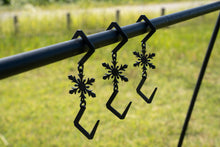 画像をギャラリービューアに読み込む, 艶消し黒塗装済みS字フック「SNOW」1個