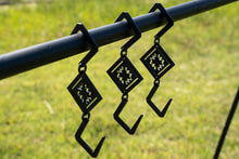 画像をギャラリービューアに読み込む, 艶消し黒塗装済みS字フック「DIA」1個