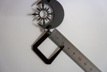 画像をギャラリービューアに読み込む, 艶消し黒塗装済みS字フック「月と太陽」1個